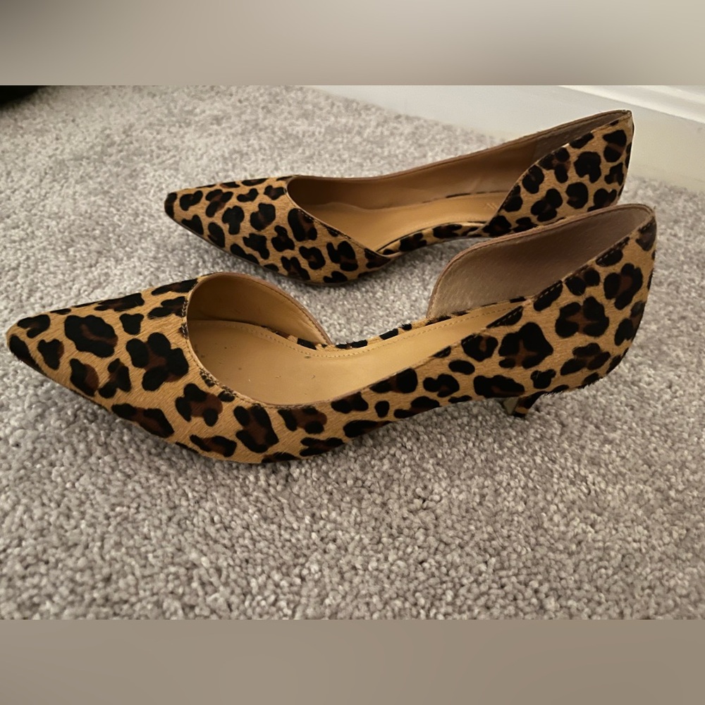 Women’s animal print kitten heel
